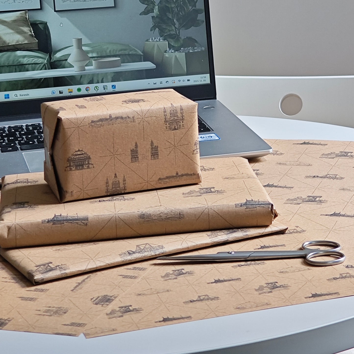 Budapest csomagolópapír készlet