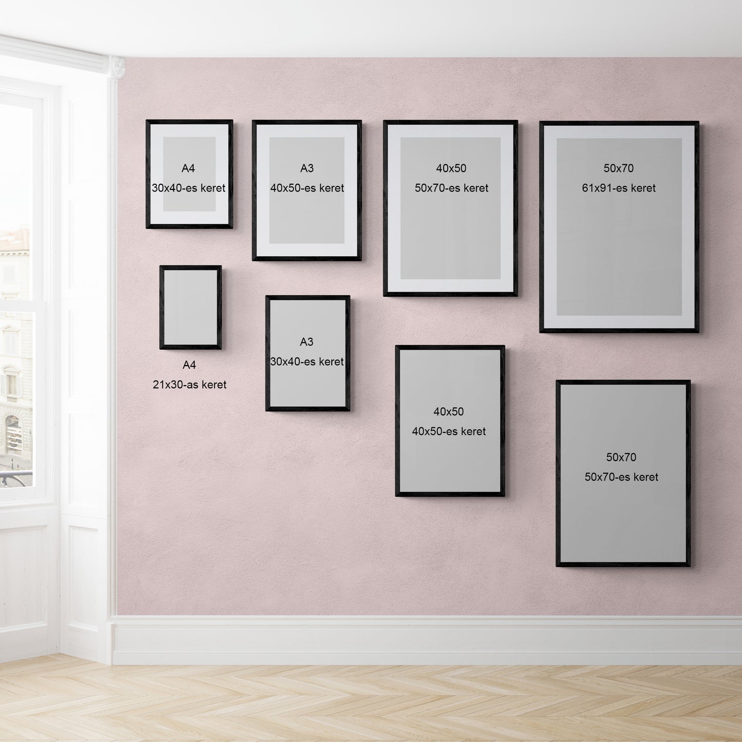 Budapest hídjai színes grafika