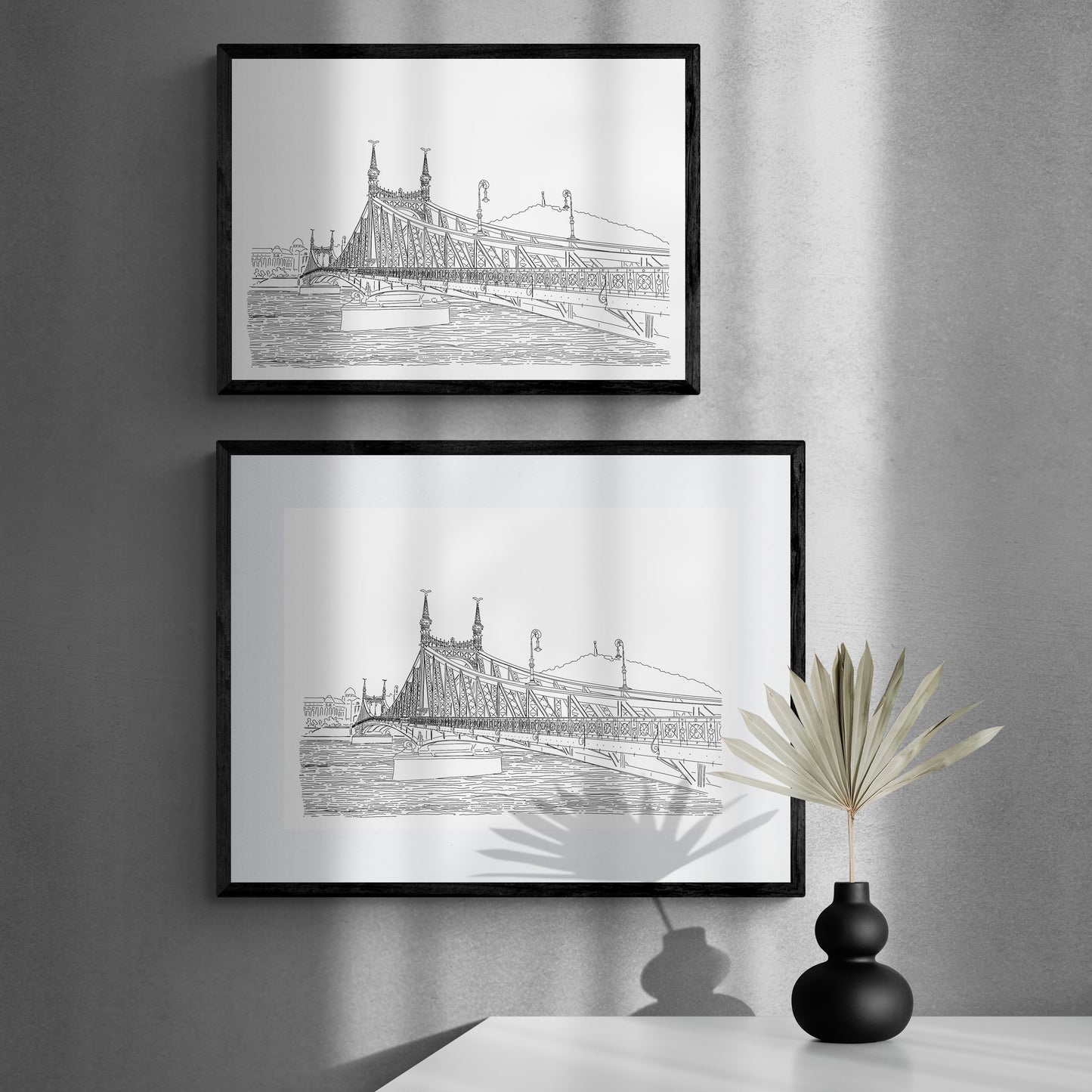 Liberty Bridge perspective drawing