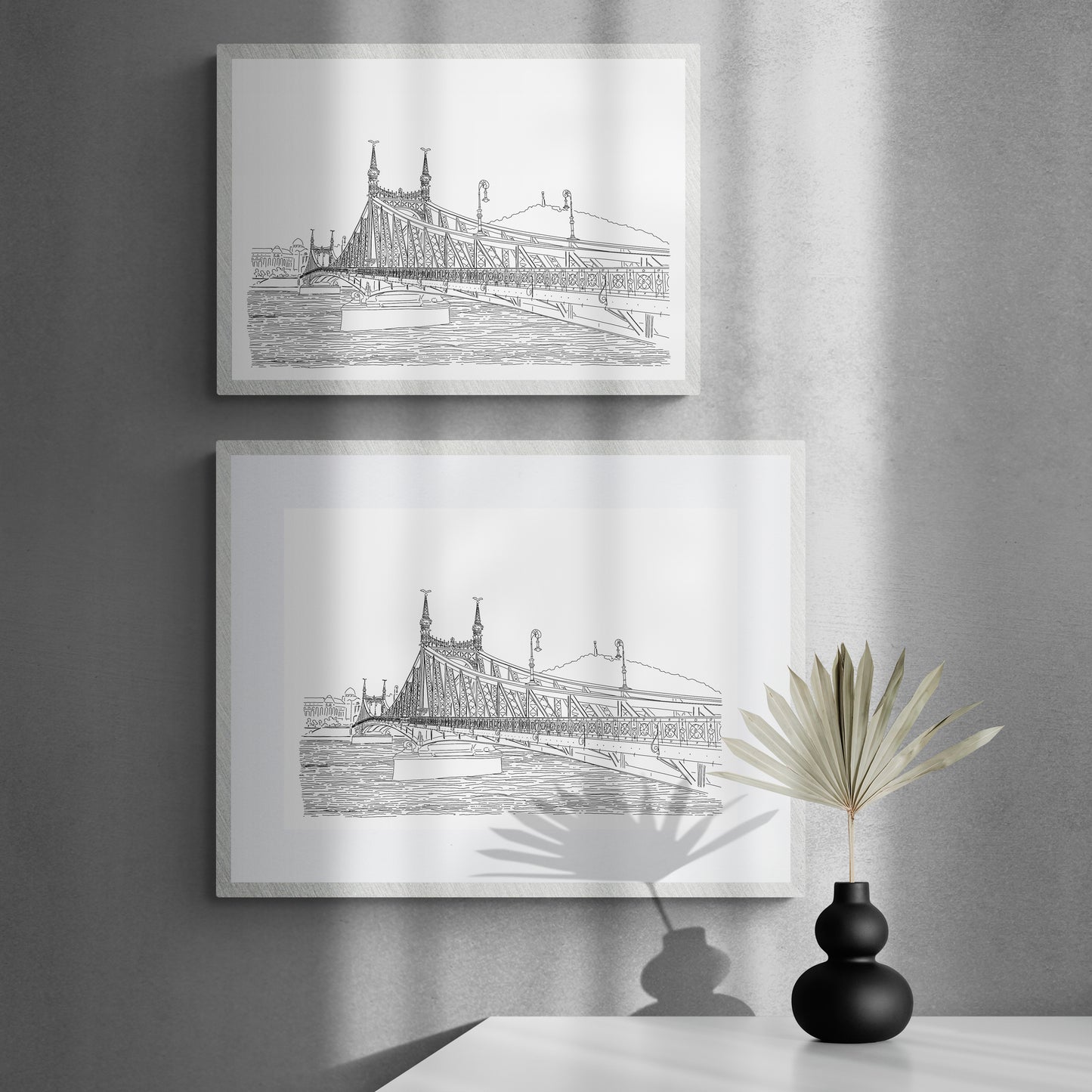 Liberty Bridge perspective drawing