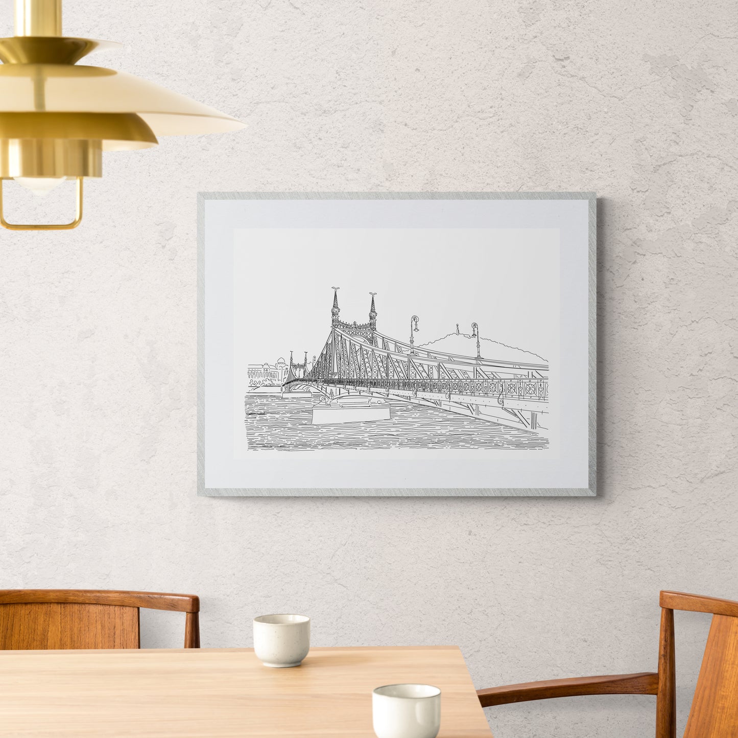 Liberty Bridge perspective drawing