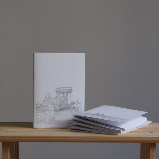 Budapest hídjai füzetbelső Traveler's notebookhoz