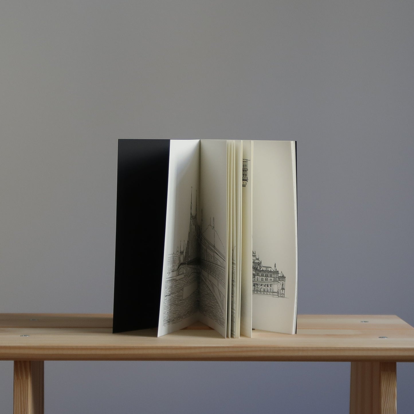 Illusztrált füzetbelső Traveler's notebookhoz