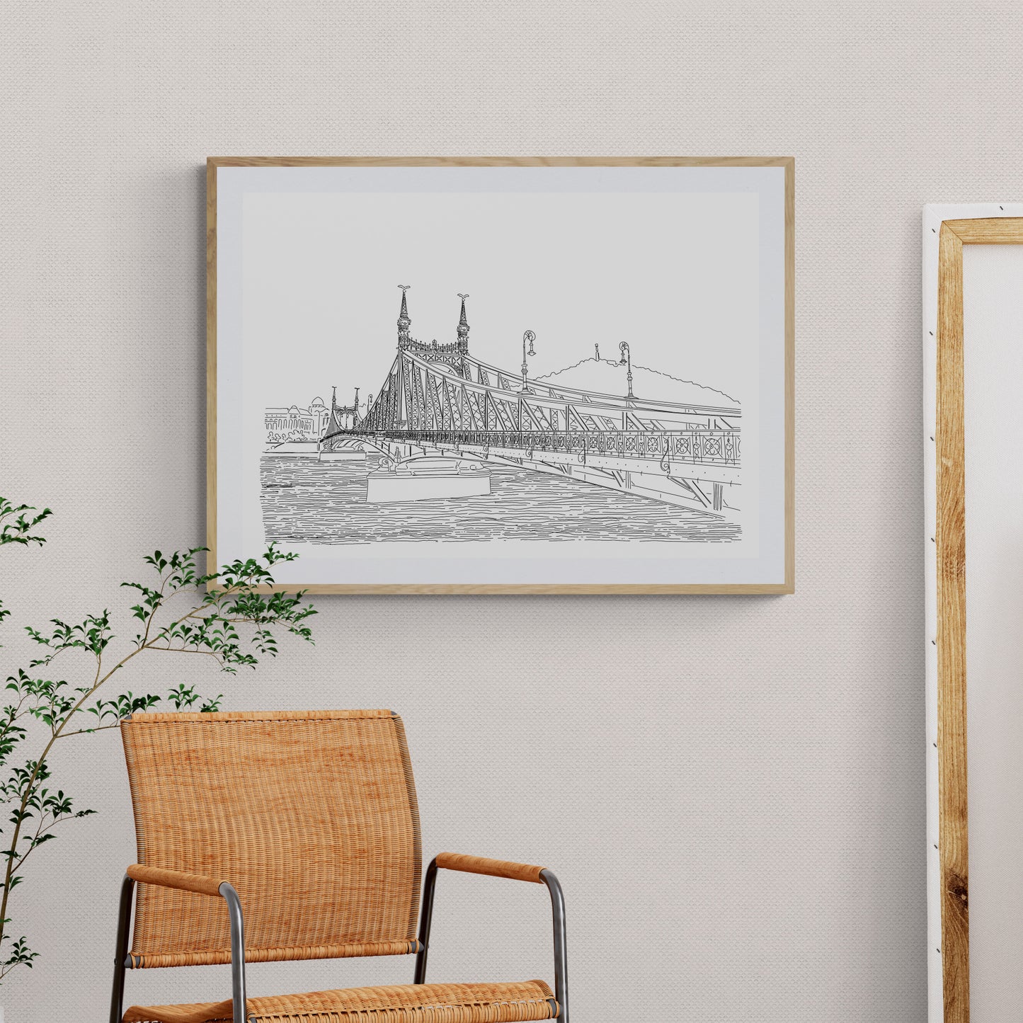 Liberty Bridge perspective drawing