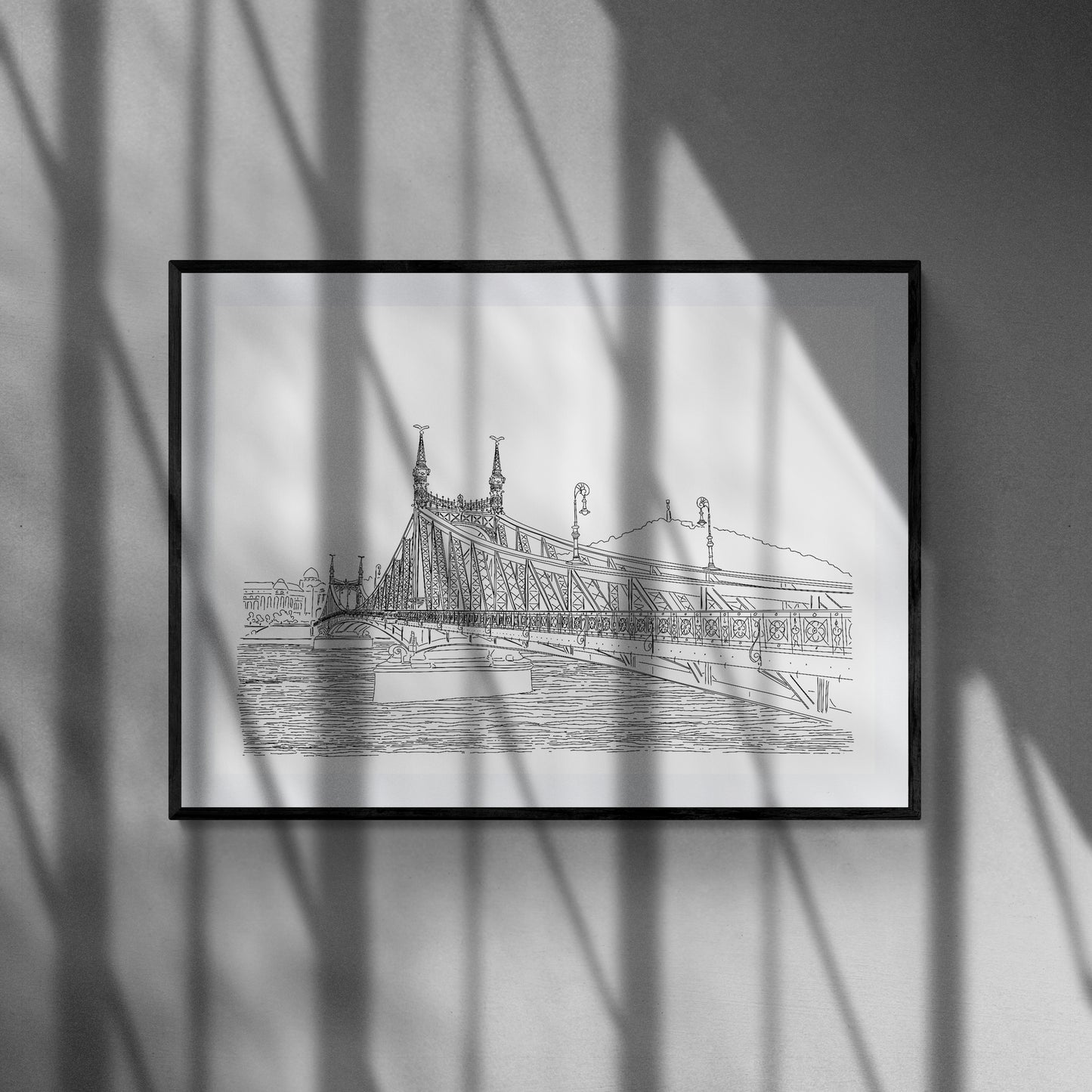 Liberty Bridge perspective drawing