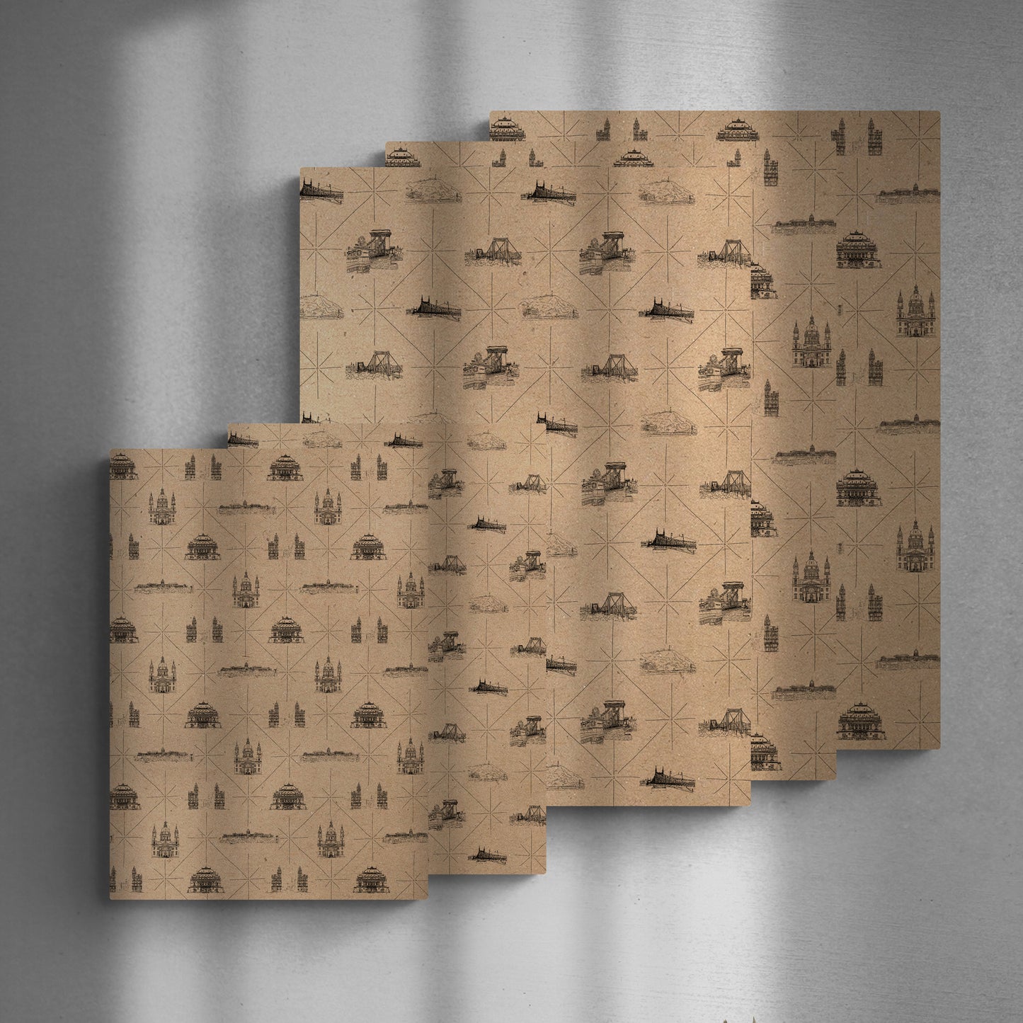 Budapest wrapping paper set