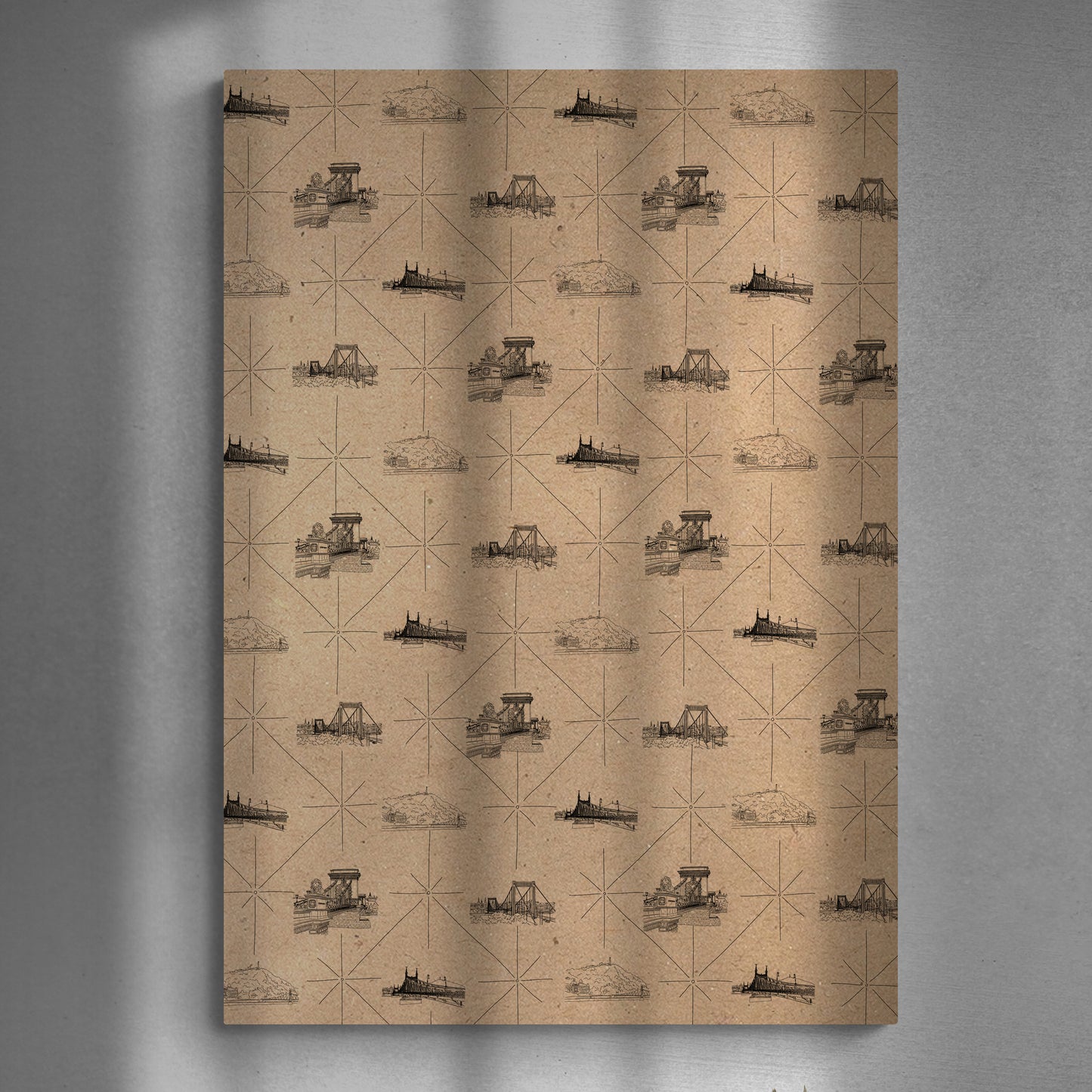 Budapest wrapping paper set