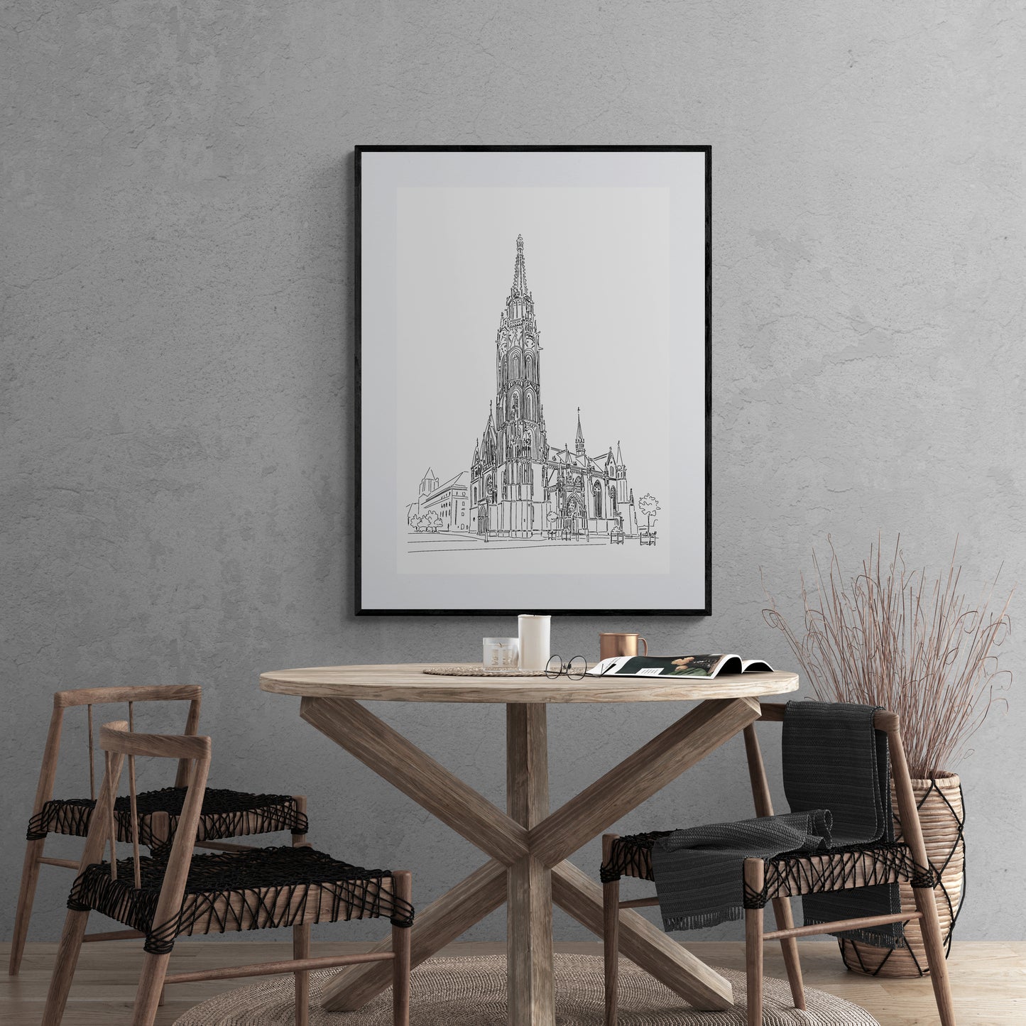 Mátyás-templom perspektív rajz