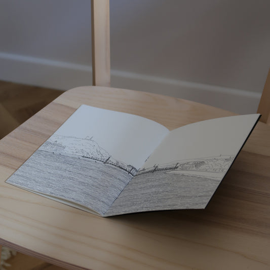 Illusztrált füzetbelső Traveler's notebookhoz
