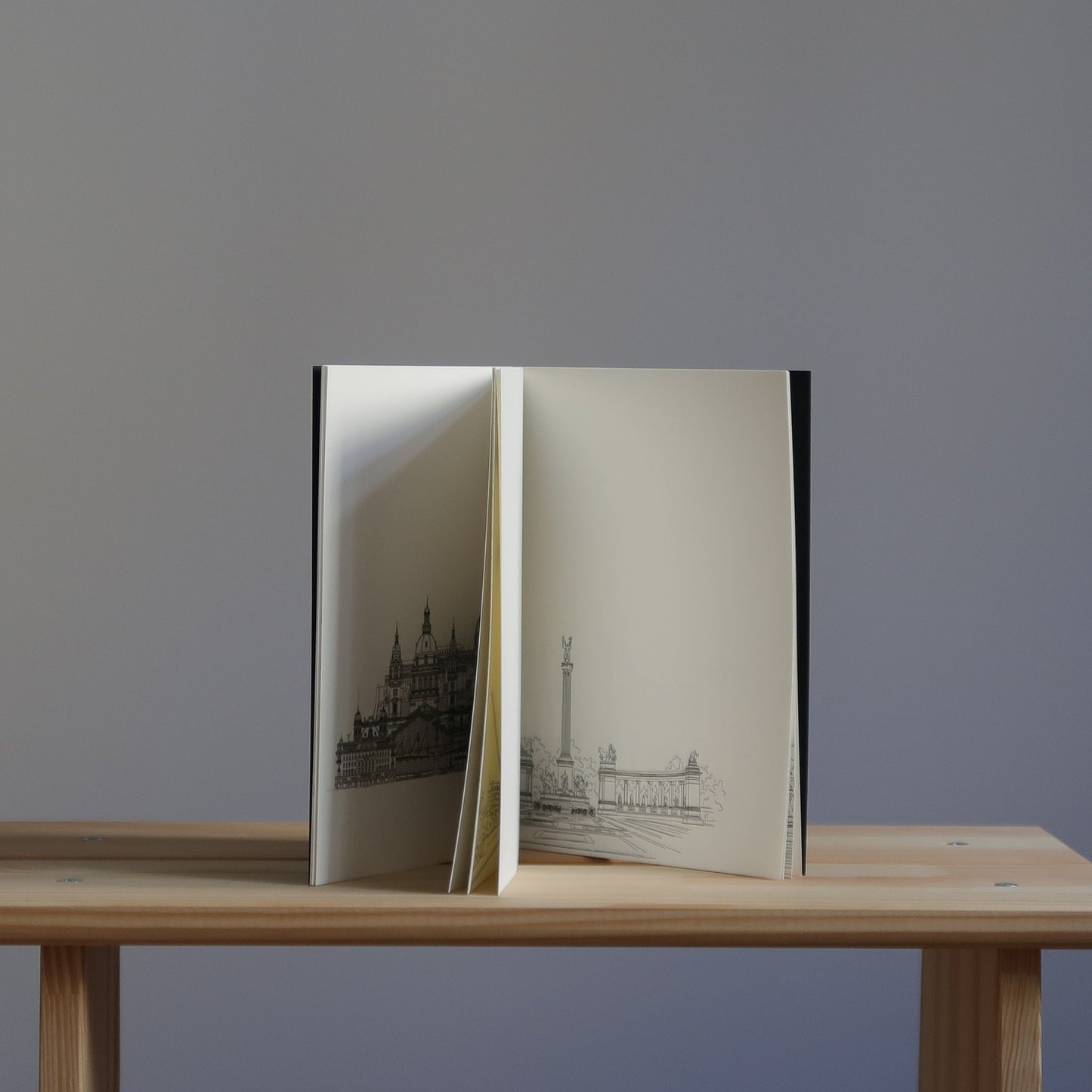 Illusztrált füzetbelső Traveler's notebookhoz