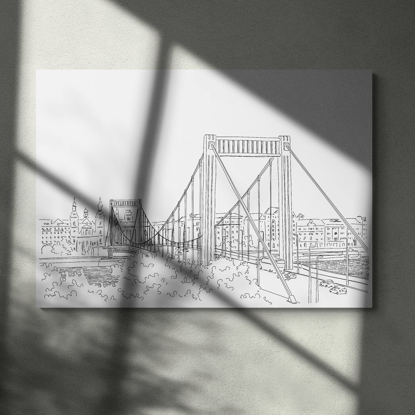 Elizabeth Bridge perspective drawing