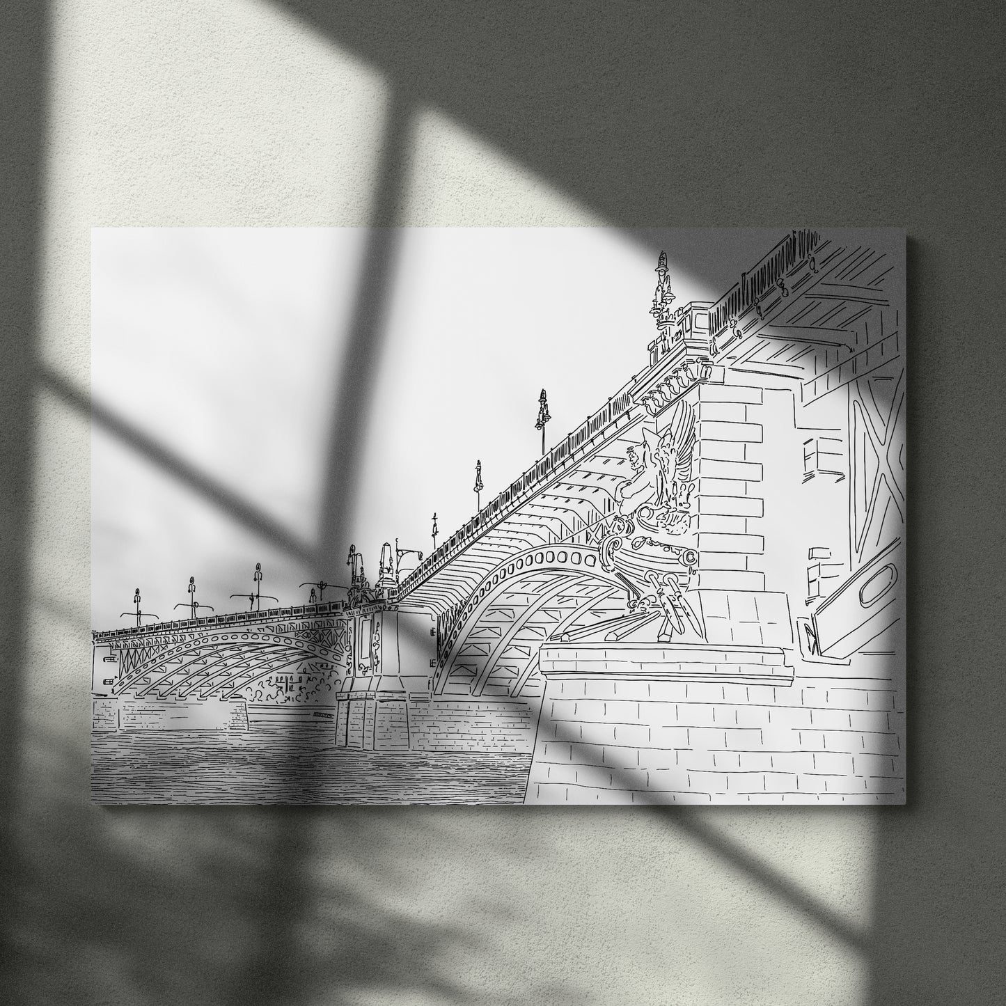 Margit híd perspektív rajz