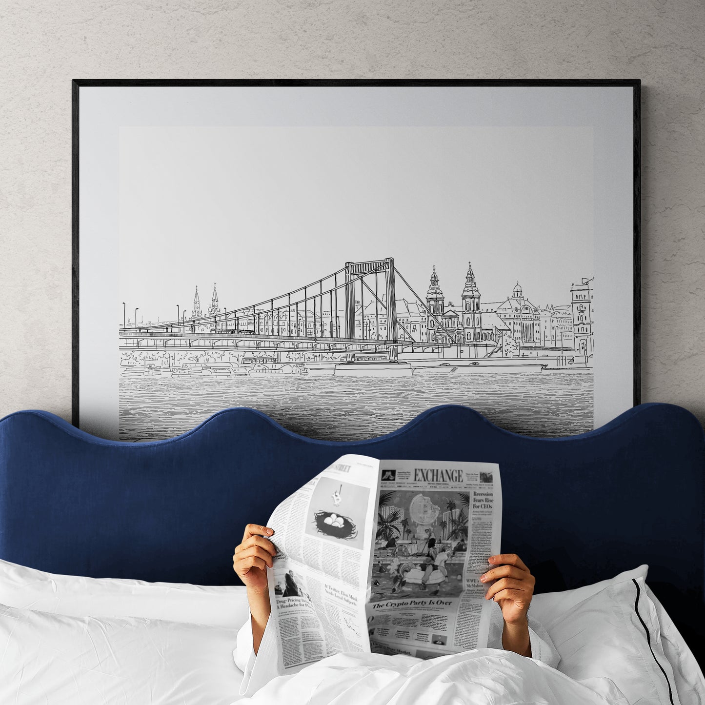 Elizabeth Bridge perspective drawing
