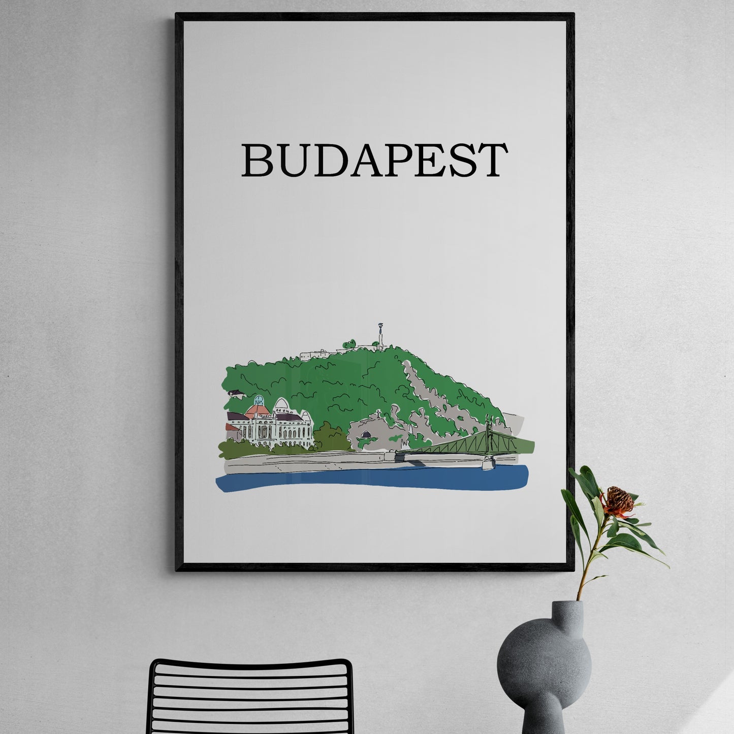 Budapest - Gellért-hegy poszter