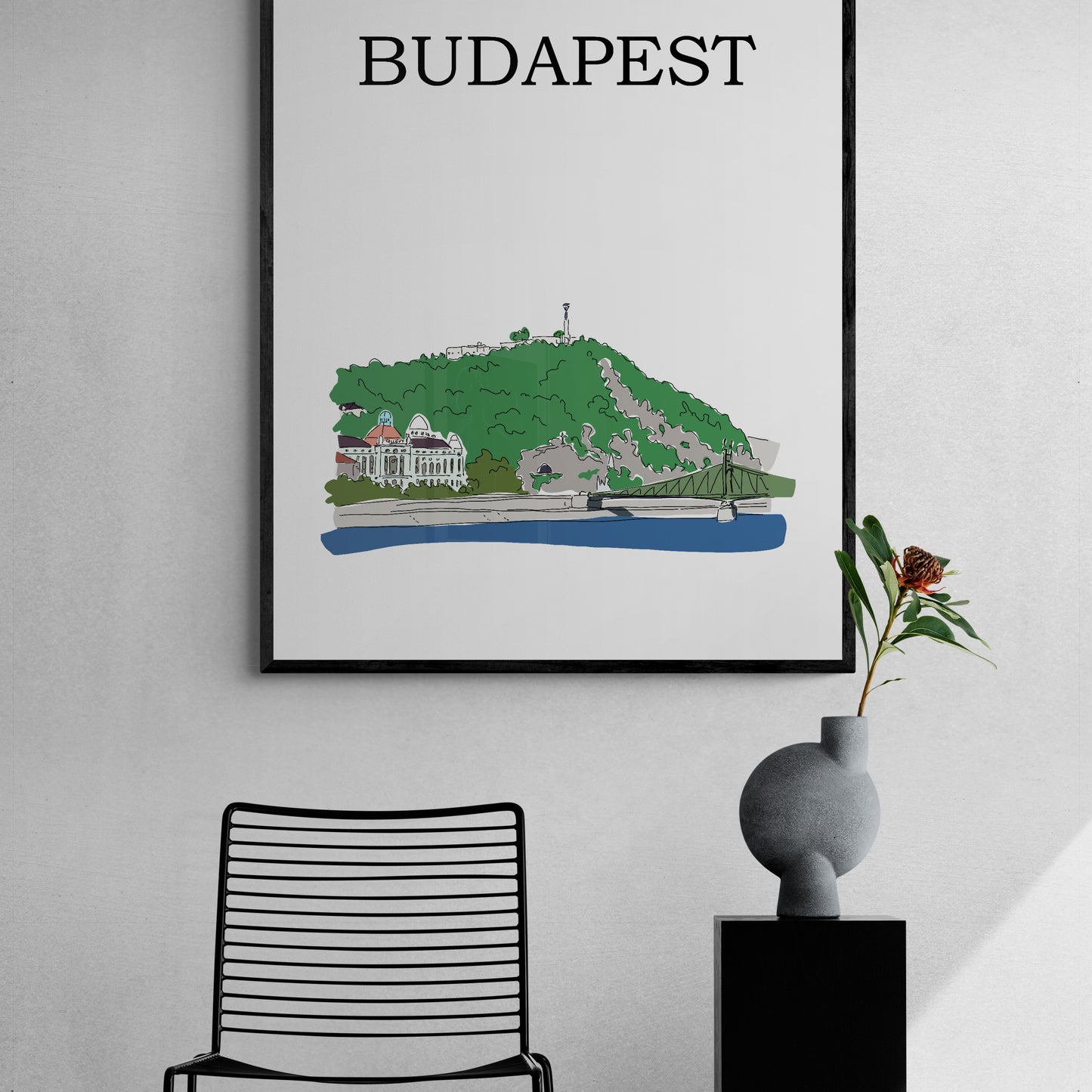 Budapest - Gellért-hegy poszter