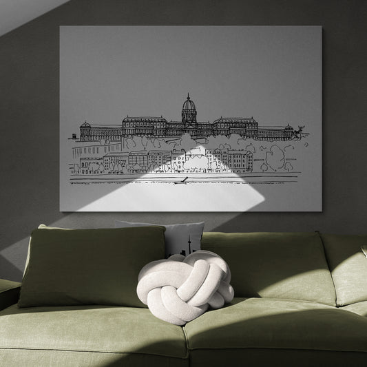 Budavári palota vászonkép